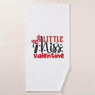Couple Gift Little Miss Valentine Badehandtuch