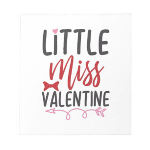 Couple Gift Little Miss Valentine Notizblock
