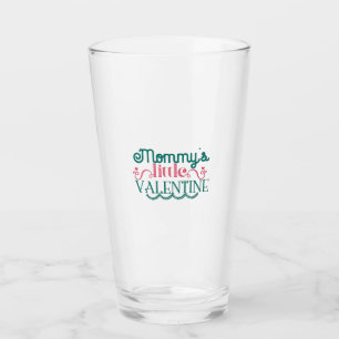 Couple Gift Mommy's Little Valentine Glas