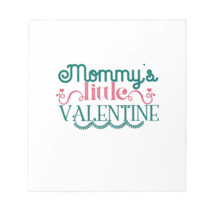Couple Gift Mommy's Little Valentine Notizblock