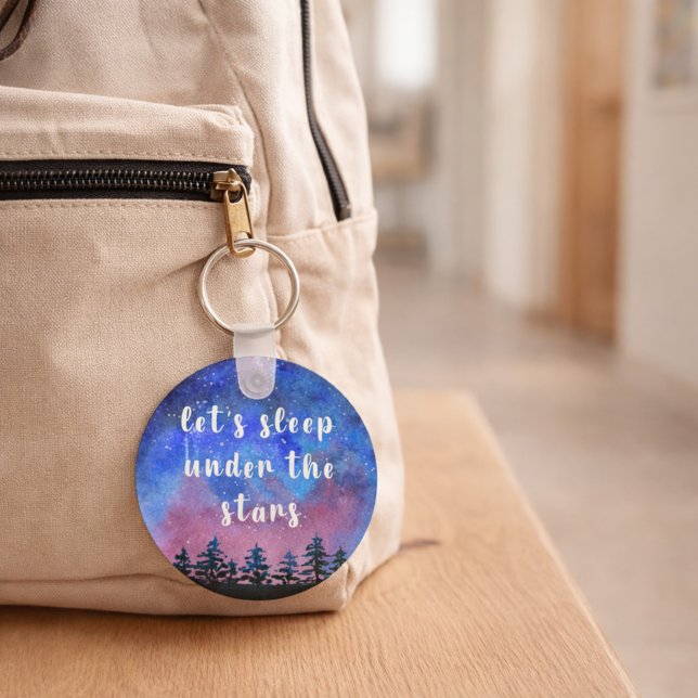 Couple Gift Monogram Outdoor Watercolor Schlüsselanhänger (Von Creator hochgeladen)