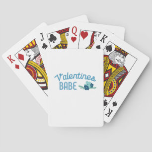 Couple Gift Valentine Babe Blume Spielkarten