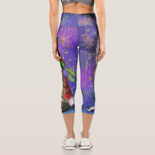 Couple Gnomes Singen glückliche Weihnachtslieder - Capri Leggings