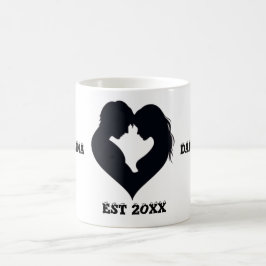 COUPLE HEART SILHOUETTE MUG
