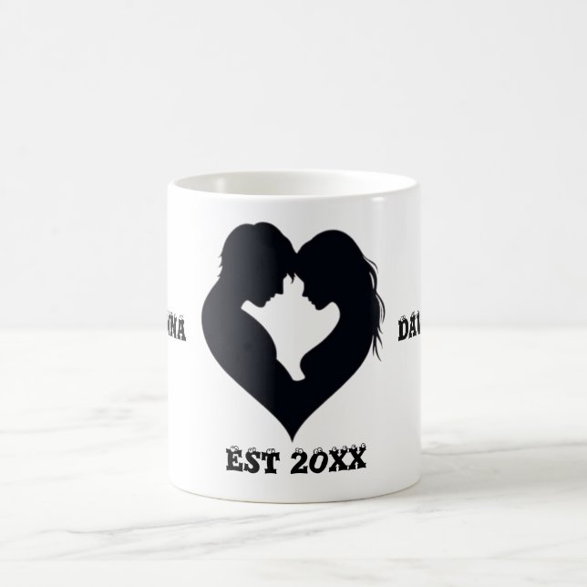 COUPLE HEART SILHOUETTE MUG (Centre)