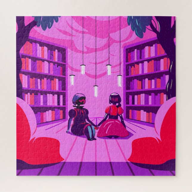 Couple in Uniforms by a House (Vertikal)