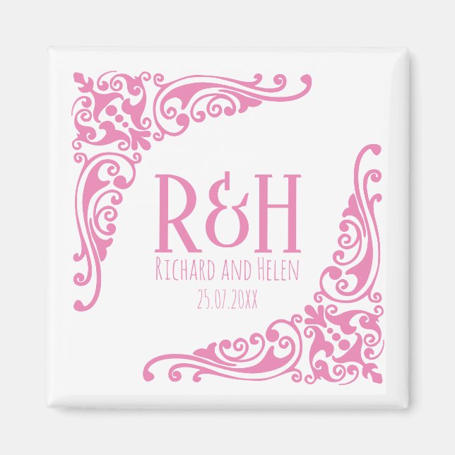 Couple Initials Magnet (Vorne)
