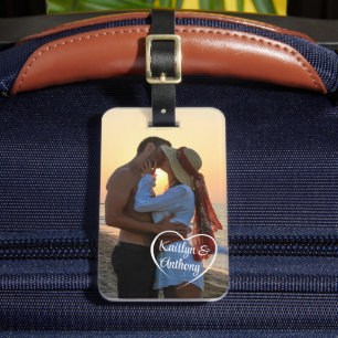 Couple Liebe Foto Personalisiert Gepäckanhänger