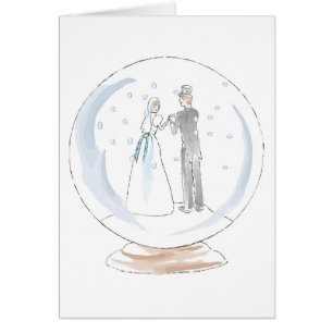 Couple Mariage du Globe des neiges
