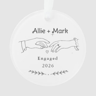 Couple marié Noël écriture or élégant