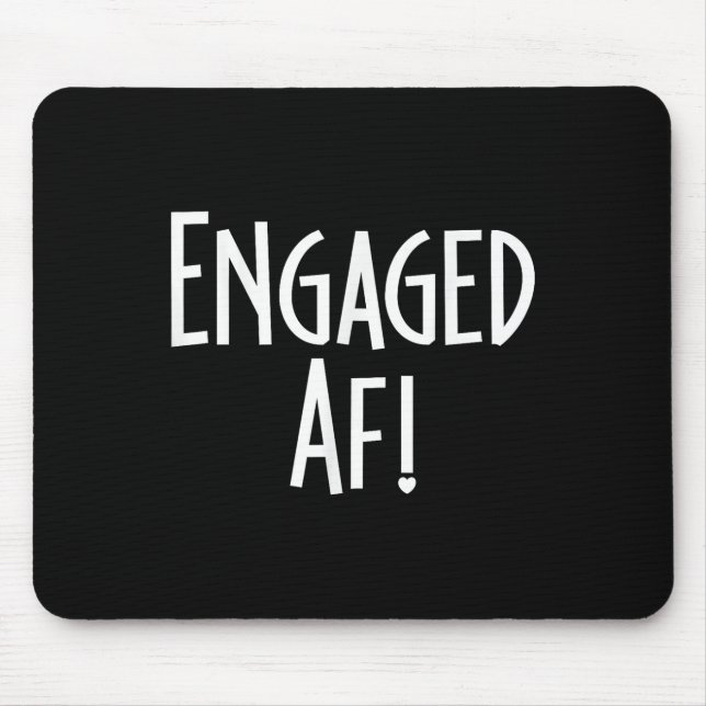 Couple Matching Engagement Party Boyfriend Girlfri Mousepad (Vorne)