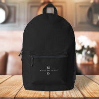 Couple Monogram Elegant Minimal Stilvoll Schwarz