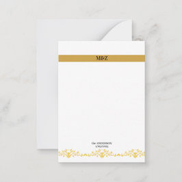 Couple Monogram Hochzeitdatum dekorative Grenze Mitteilungskarte