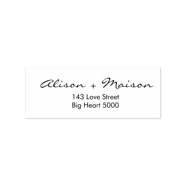Couple Names Custom rubber stamp & ink Gummistempel (Prägung)