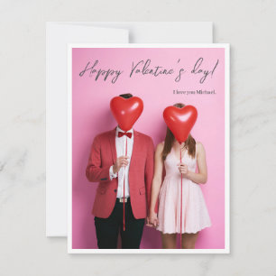 Couple Photo Je t'aime Carte Heureuse Sainte-Valen