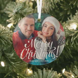 Couple Photo Ornement de Noël