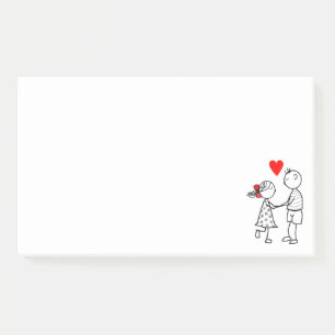 Couple Post it Notes Love Post-it Klebezettel