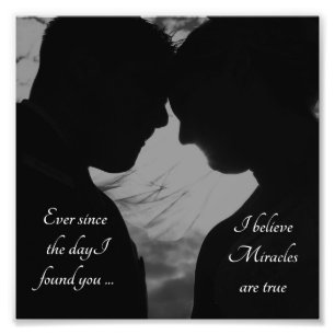 Couple romantique Je t'aime Photo Impression