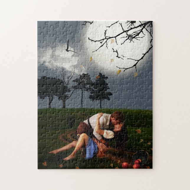 COUPLE ROMANTIQUE MOONLIGHT SENSUAL PUZZLE (Vertical)