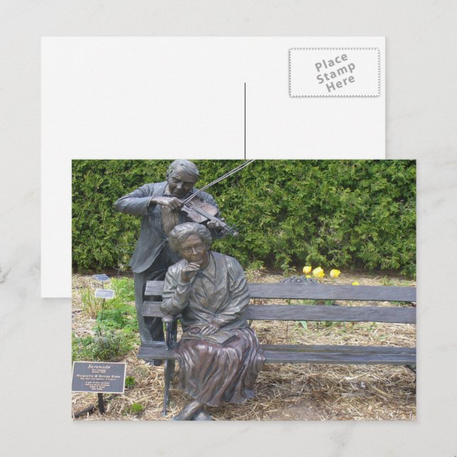 Couple Serenade Botanischer Garten Postkarte (Vorne/Hinten)