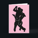 Couple Tango Dancers - Fügen Sie Ihren speziellen  Karte<br><div class="desc">Tango Couple - Ihr Textname</div>