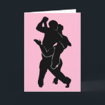 Couple Tango Dancers - Fügen Sie Ihren speziellen  Karte<br><div class="desc">Tango Couple - Ihr Textname</div>