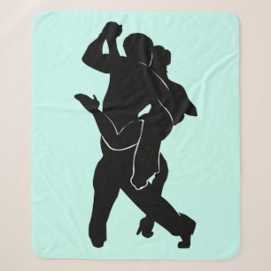 Couple Tango Dancers Sherpa Blanket - Anpassbar Sherpadecke