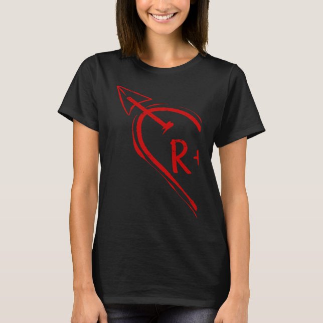 Couple Valentine Heart for Her R 2023 Happy Valent T-Shirt (Vorderseite)