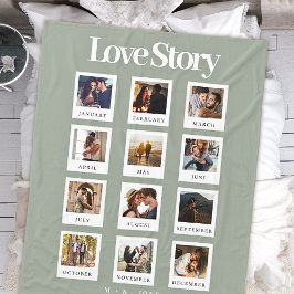 Couple Valentinstag Jubiläum Liebe Story Foto Fleecedecke