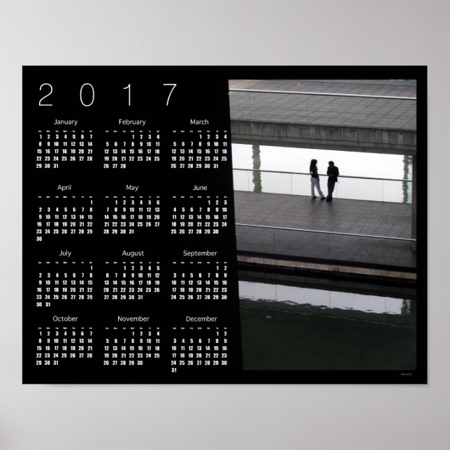 COUPLE Ville des Sciences Paris Affiche Calendrier (Devant)