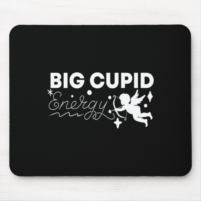 Couple Wife Husband Big Cud Energy Valentines Da  Mousepad (Vorne)