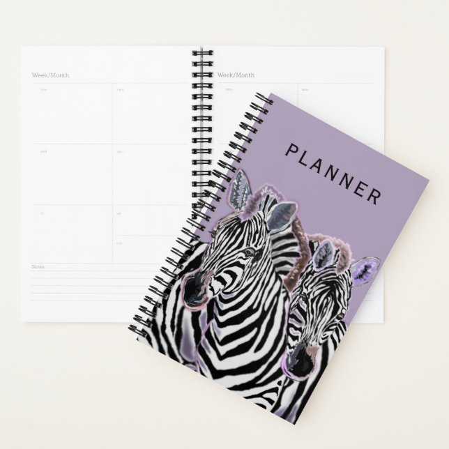 Couple Zebra Planner (Devant avec enveloppe)