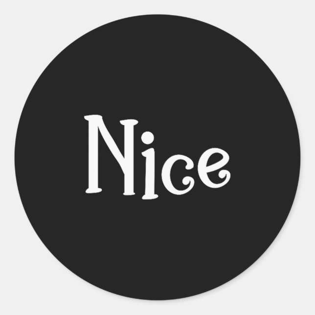 Couples Christmas Naughty Nice Matching Holiday Ma Runder Aufkleber (Vorderseite)