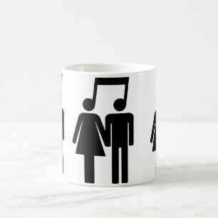Couples dans la tasse d'harmonie
