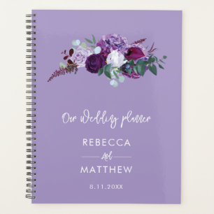 Couples de mariage à l'écriture aquarelle florale 