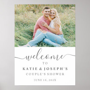 Couple's Dusche Willkommen Digital oder Poster