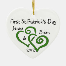 Couple's First St.Patrick's Day Ornament