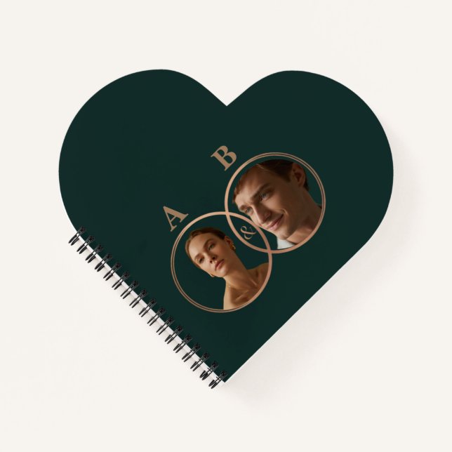 Couple's Interlocking Circle Notizbuch (Vorderseite)