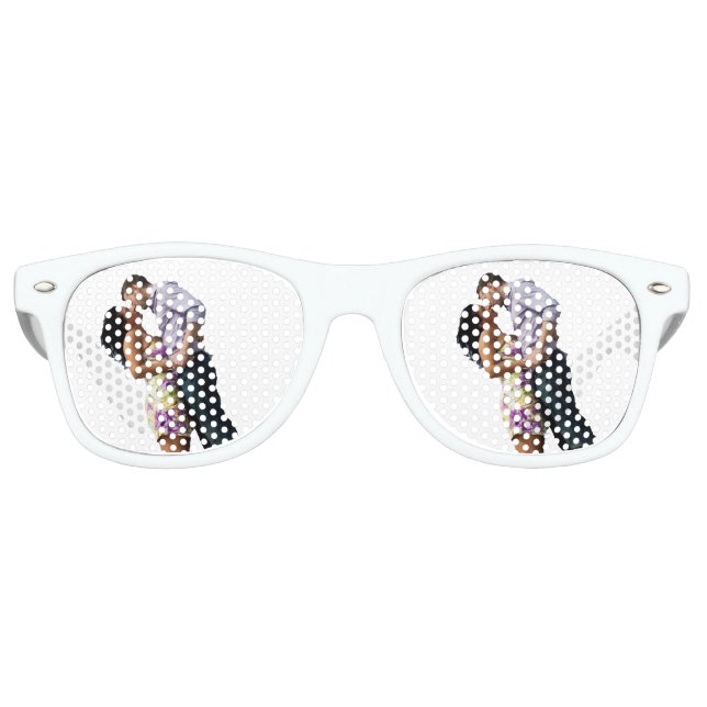 Couples Lunettes de soleil | Aquarelle Ombre Retro (Devant)