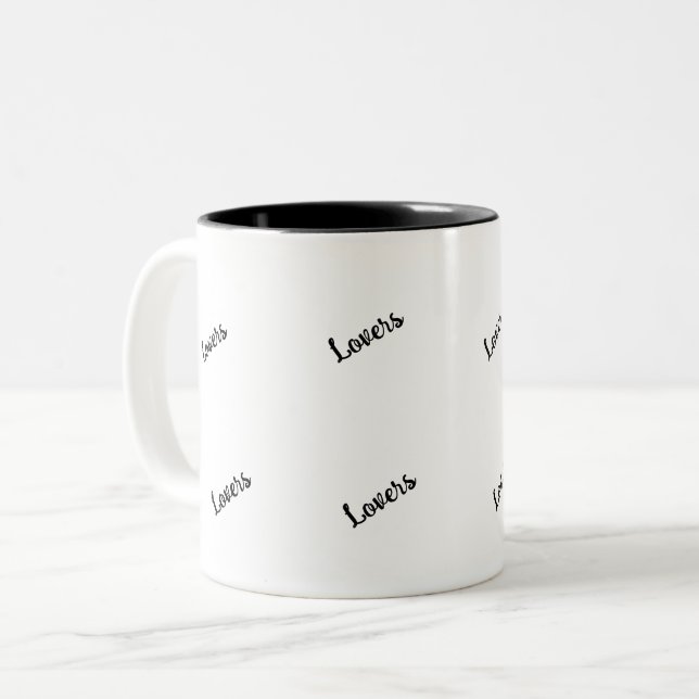 Couple's Mug Set - "Son & Ses" Matching Love (Devant gauche)