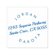 Couple's Names Moderne Script-Rücksendeadresse