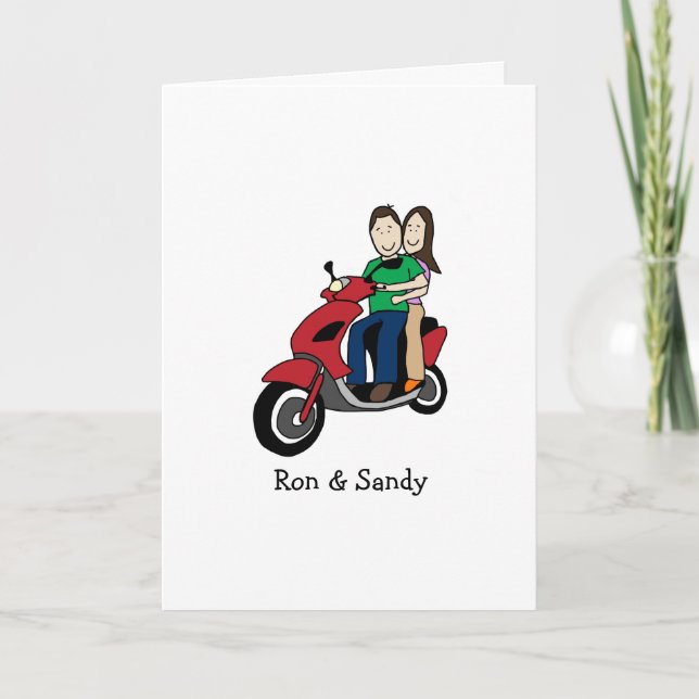 Couples personnalisables de scooter de carte (Devant)