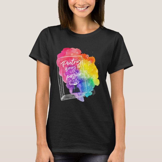 Couplet Rhymes Lyrics Elegy Passionate Poetic Quot T-Shirt (Vorderseite)