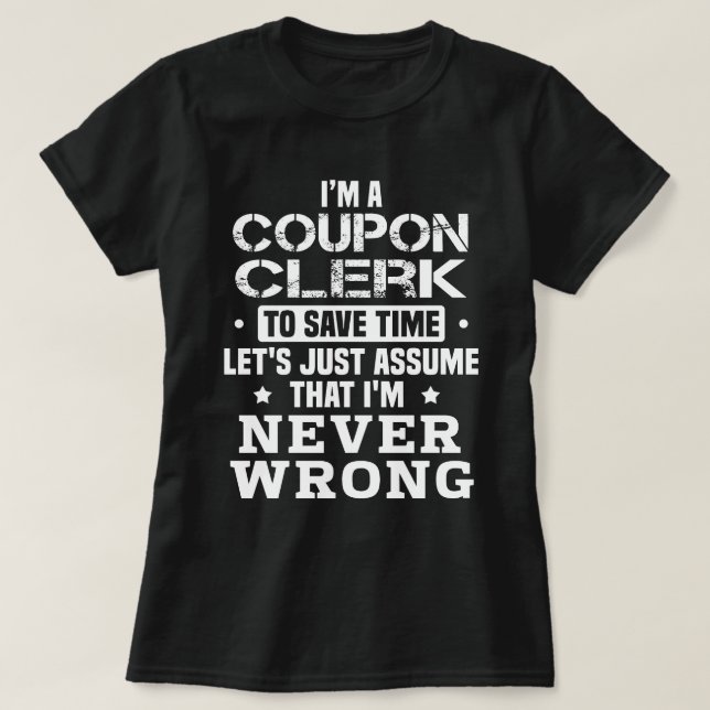 Coupon Clerk T-Shirt (Design vorne)