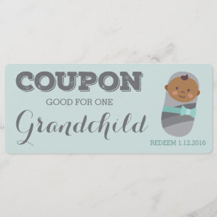Coupon de Faire-part de grossesse pour petit enfan