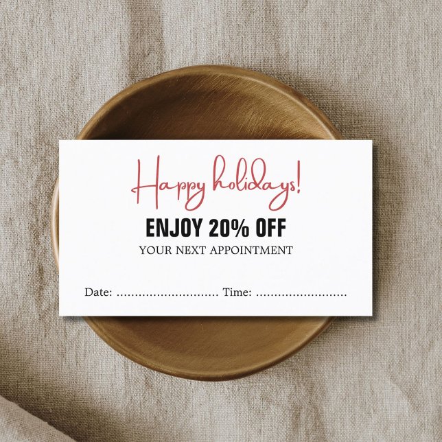 Coupon de rendez-vous cool Bold Black White Red Sa (Créateur téléchargé)