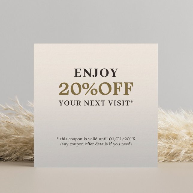 Coupon de salon de beauté moderne et élégant (Créateur téléchargé)