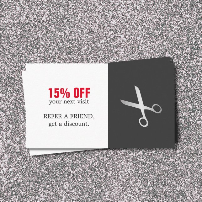 Coupon de salon de coiffure simple et moderne (Créateur téléchargé)