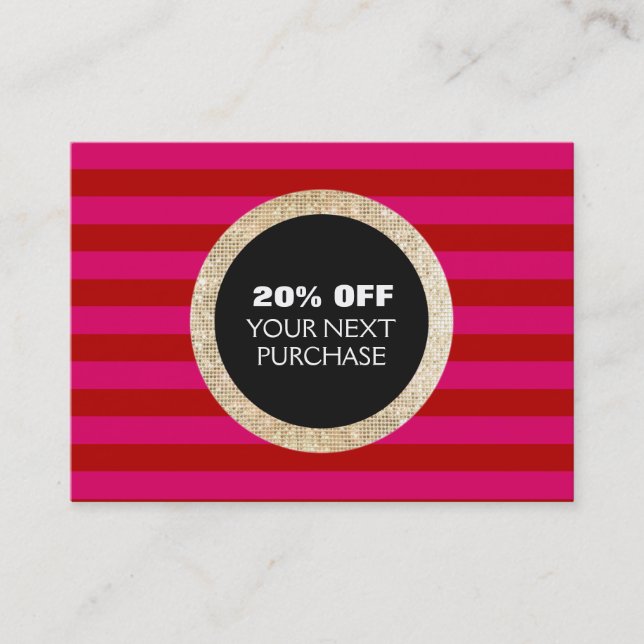 Coupon Faux Gold Sequins Strié Mode & Beauté (Devant)