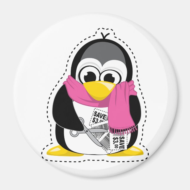 Coupon Penguin Magnet (Vorne)